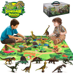 GENERICO - Caja de Dinosaurios Con Tapete Interactivo