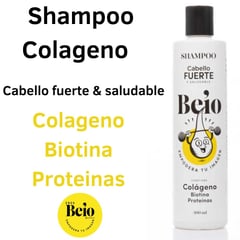 GENERICO - Shampoo Colágeno Biotina Vitamina E Keratina Crecimiento Fuerte Engrosador De Cabello Beio