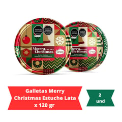 GRECO - Galletas Navideñas Merry Christmas 120 Gr X 2 Und