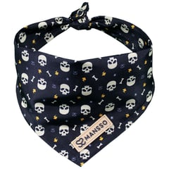 GENERICO - Pañoleta Calaveras Para Perrogato Mansso Talla L