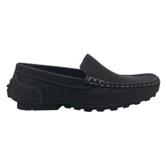 GENERICO - Zapato Casual mocasines Semi formal 100 de Cuero para hombre Negro