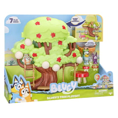 BLUE - Set Del Árbol Bluey incluye Bluey Fairy7 areas de juego