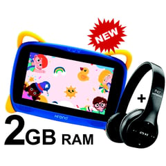 KRONO - Tablet Niños 2GB RAM 16GB Android 11 7 Pulgadas + AUDÍFONOS BT AZUL