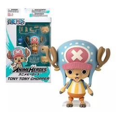 BANDAI - Tony Tony Chopper Figura One Piece Anime Heroes 7 Cm