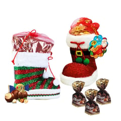 GENERICO - Estuche Regalo Bota Navidad Chocolates Navideños Adro X 2 U