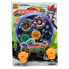 GENERICO - Estadio Trompo Beyblade Guerra + 2 Beyblade Juguete Lanzador