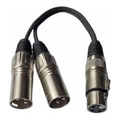 AMERICAN SOUND - Cable Audio 1 Xlr Hembra A 2 Xlr Macho