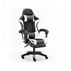 GENERICO - Silla Gamer Escritorio Ergonomica Giratoria Ajustable Cuero