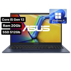 ASUS - Portatil X1504 INTEL Core i5 1235U Gen 12 - Ram 20GB - SSD 512Gb - Win 11.