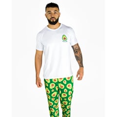 NERAKO - Conjunto Pijama pantalón piel de durazno Hombre - Aguacate