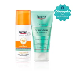 EUCERIN - SUN PROTECTOR SOLAR FACIAL TOQUE SECO 50ml +OBSEQUIO