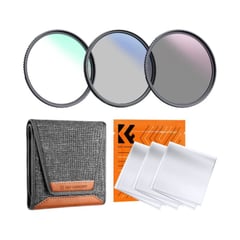 K&F CONCEPT - Kit de 3 filtros 82mm (UV/CPL/ND) -