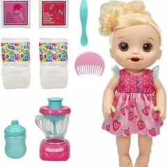 BABY ALIVE - Muneca Con Licuadora Magica Y Accesorios