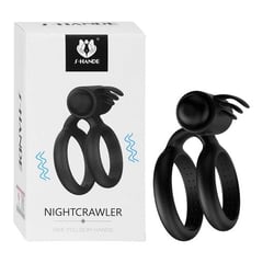 GENERICO - Anillo Vibrador Night Crawler Black - Shande