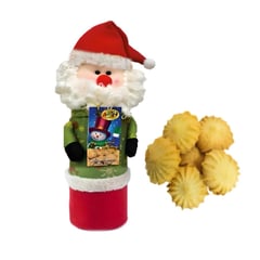 ADRO - Estuche Regalo Galletas Navideñas Muñeco Cilindro 90 g