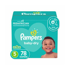 PAMPERS - Pañales Baby Dry Etapa 5 x 78 Unidades