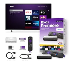 ROKU - Premiere 4K HDR HD 3920 Streaming Control Remoto Hdmi Blanco