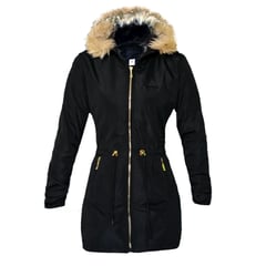 VENUS SEX - Chaqueta Mujer Semi Impermeable Acolchada Winter Negro