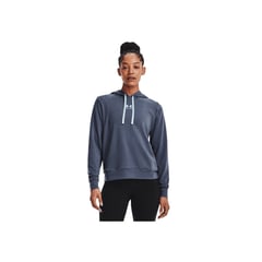 UNDER ARMOUR - Buzo Mujer RIVAL TERRY HOODIE-B Azul