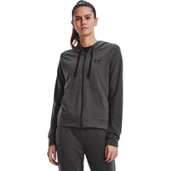 UNDER ARMOUR - Chaqueta Mujer RIVAL TERRY FZ HOODI Gris