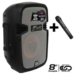 JYR TECHNOLOGY - Cabina Profesional 8 Pulgadas + Microfono Jyr 5159 - Bluetooth 1000w