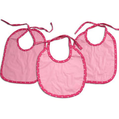 LANDI BABY - Trio baberos plásticos v343-ROSA