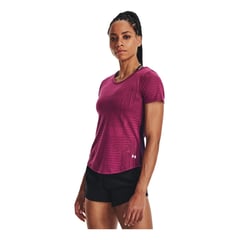 UNDER ARMOUR - Camiseta Mujer STREAKER DECO DIAMON Purpura