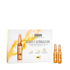 ISDIN - Set Tratamiento antiedad Isdinceutcs Flavo-C Ultraglican Incluye : 30 Unidades