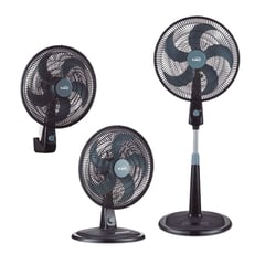 KALLEY - Ventilador Ahorrador de Enegía Eco 3 en 1 con 5 Aspas 18 Pulg