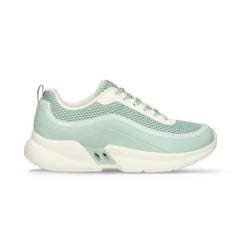 BATA - Tenis Casuales Verde Claro 3D Hiner Mujer.