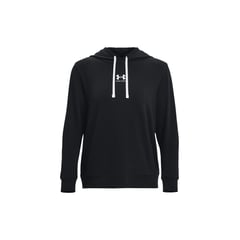 UNDER ARMOUR - Buzo Mujer RIVAL TERRY HOODIE-B Negro