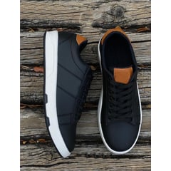 GENERICO - Tenis Caballero Casual Para Toda Ocasión Zapatos Hombre - Negro