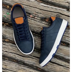 GENERICO - Tenis Hombre Casual Para Toda Ocasión Zapatos Caballero - Azul