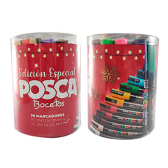 POSCA - Marcador Pc-3m Y Pc-5m, Set X 30 Colores.