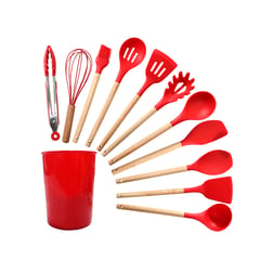 ECOCINARE - Set De 12 Utensilios Cocina De Silicona Resistente Al Calor