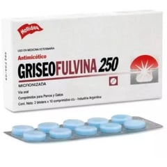 HOLLIDAY - Griseofulvina 250 Antimicotico Fungistatico 20 Comp