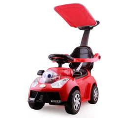 SUNBABY - Carro Montable Bebe Paseador Musical Juguete Rojo 1-5 años