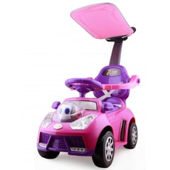 SUNBABY - Carro Montable Bebe Paseador Musical Juguete Rosado 1-5 años