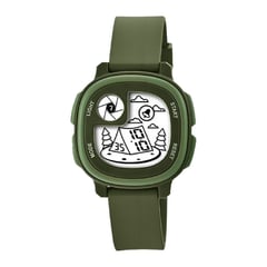 DAYOSHOP - Reloj Impermeable Niña Niños Digital Paisaje Luz Estuche