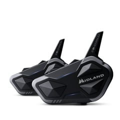 MIDLAND 2 WAY RADIOS - Intercomunicador para Moto Midland BTR1 Advanced Twin Pack