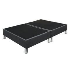 DORMIPUFF - Base Cama Dividida Sencilla 100cm Tela Gris