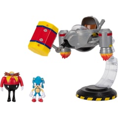 JAKKS PACIFIC - Figura De Acción Sonic EggMan Set De Batalla Egg Mobile