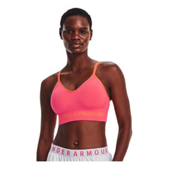 UNDER ARMOUR - Sujetador Rosado Mujer UA SEAMLESS LOW LONG 1373870-683-QSU