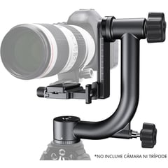 K&F CONCEPT - Cabezal de trípode gimbal de 2 ejes con zapata tipo arca