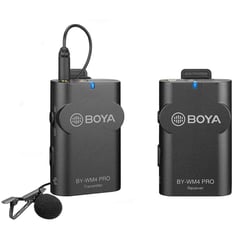BOYA - Micrófono de solapa inalámbrico wm4 pro para cámara o celular