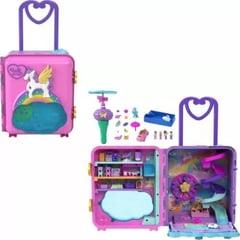 POLLY POCKET - Maleta Grande Resort Roll Away Con Accesorios