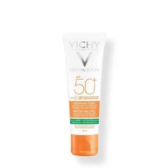 VICHY - Protector Solar matificante 3 en 1 SPF 50 x 50ml -