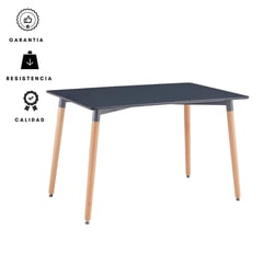 EKONOMODO COLOMBIA - Mesa Eames rectangular Negra 160x80x74