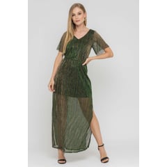 RAGGED - Vestido holiday Verde pasto