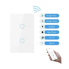 GENERICO - INTERRUPTOR TIPO SWITCH 2C BLANCO APP TUYA